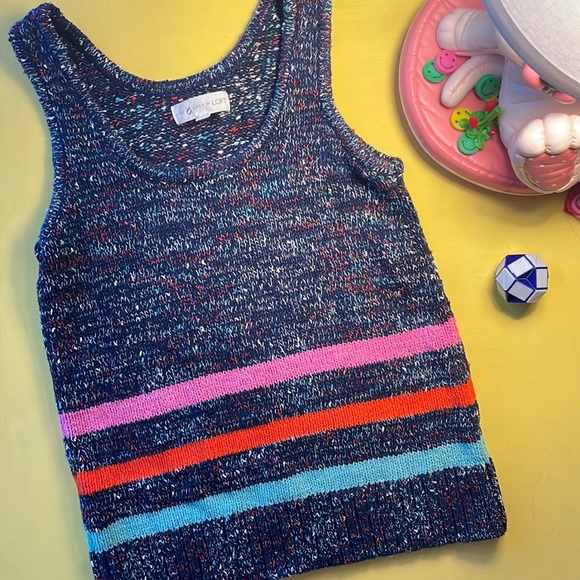 LOU & GREY for LOFT 🧶 - Knit Tank Top, Size XS - Picture 2 of 9